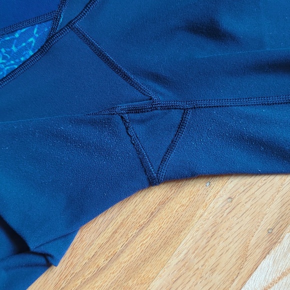 Lululemon Wunder Under Crop III Tight Women' Hero Blue Inkwell Samba - Picture 4 of 14